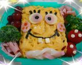 キャラ弁 スポンジボブ 弁当作り方7写真