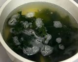 時短!簡単わかめスープの卵とじ作り方1写真
