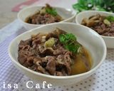 焼き茄子と牛肉のうま煮作り方5写真