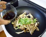 グリンピースときのこオイスターソース炒め作り方5写真