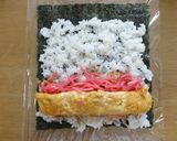 卵がメイン☆我が家の海苔巻き作り方4写真