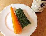 ゴーヤ・にんじん・(リンゴ)のジュース作り方1写真