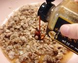 味研焼肉の生だれで青じそ和風ひき肉パスタ作り方7写真