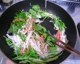 *水菜カニ玉*作り方3写真