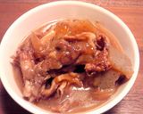 豚肉で！こんにゃくの牛筋煮込み風。作り方7写真