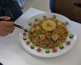 超美味しいパイナッブルえびチャーハン作り方4写真