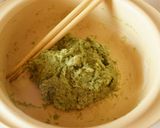 レンジ発酵☆青汁＊小豆＊パン♪作り方4写真