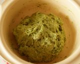 レンジ発酵☆青汁＊小豆＊パン♪作り方5写真