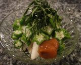 山芋たんざくとオクラ和え☆ねばねば~だよ作り方3写真