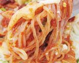 【『豚ばら肉と温泉卵』ピビン麺】の作り方作り方11写真
