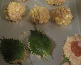 鶏団子のコーン蒸しと梅紫蘇鶏団子作り方4写真