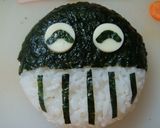 キャラ弁　バイキンマン　簡単　おにぎり作り方5写真