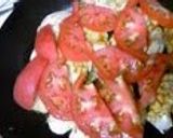 簡単：鶏むねのカレー風味　トマトのせ作り方3写真
