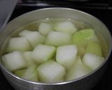 冬瓜の夏野菜入り冷やし餡かけ。作り方1写真