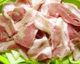 簡単速攻✿キャベツと豚肉の桜エビ蒸し✿作り方1写真