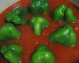 丸ごと肉詰めピーマンのトマトソース煮作り方10写真