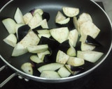 なすとしめじと鶏肉のとろみ炒め作り方1写真