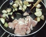 なすとしめじと鶏肉のとろみ炒め作り方2写真