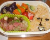 キャラ弁!! バナ夫くん)-_- ))作り方4写真