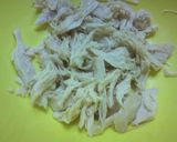 鶏肉とかいわれ和え（マヨメン味）作り方3写真