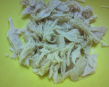 鶏肉とかいわれ和え（マヨメン味）作り方3写真