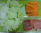 ヘルシーに☆豚と野菜の蒸し焼き作り方1写真