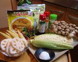 タイのイエローカレー・和風w作り方1写真