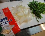 イワシ☆カツ丼☆玉ねぎとにらを入れて♪作り方9写真