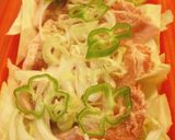 ルクエひとつで、たれがけ豚肉の蒸し物。作り方2写真
