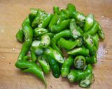 しし唐の炒め煮作り方1写真