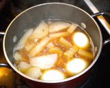 アメリカ★大根と牛ひきのしょうが風味煮物作り方5写真