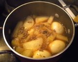 アメリカ★大根と牛ひきのしょうが風味煮物作り方6写真