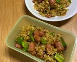 ウインナーとピーマンのウスターカレー炒飯作り方7写真