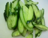 ちくわかめときゅうりサラダ（わさび味）作り方1写真