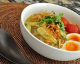 バリ料理ソトアヤム簡単チキン春雨スープ作り方7写真
