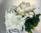 長芋とワカメと新玉ねぎの和え物。作り方3写真
