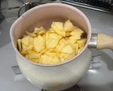 さつまいもとりんごとレーズンの重ね煮作り方2写真