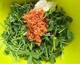 塩分0.4:豆苗と鮭クリームチーズサラダ作り方2写真
