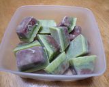 ◆抹茶あずきミルクのキューブアイス◆作り方3写真