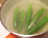 オクラとトマトの豆腐のポン酢和え作り方1写真