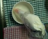 焼きりんごバナナホイップぞえ作り方2写真