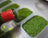 キレイ色のバジルペースト（ジェノベーゼ）作り方7写真