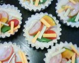 彩り野菜と荒挽きソーセージの簡単ピザ作り方10写真