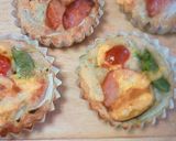 彩り野菜と荒挽きソーセージの簡単ピザ作り方12写真