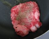 餅と牛肉のジャム炒め作り方2写真