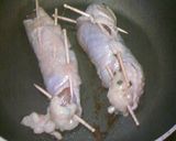 はぎ取った鶏皮 meets ささみ作り方4写真