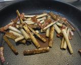 材料これだけ！？ごぼベーコン作り方3写真