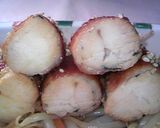 はぎ取った鶏皮 meets ささみ作り方5写真