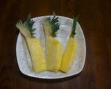 葉っぱが可愛いパインアイスキャンディ作り方6写真