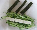 クリームチーズのしましま生春巻き作り方4写真